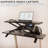 Black Treadmill Desktop Riser