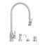 Pull Down Single Handle Kitchen Faucet with Side Spray-647058132