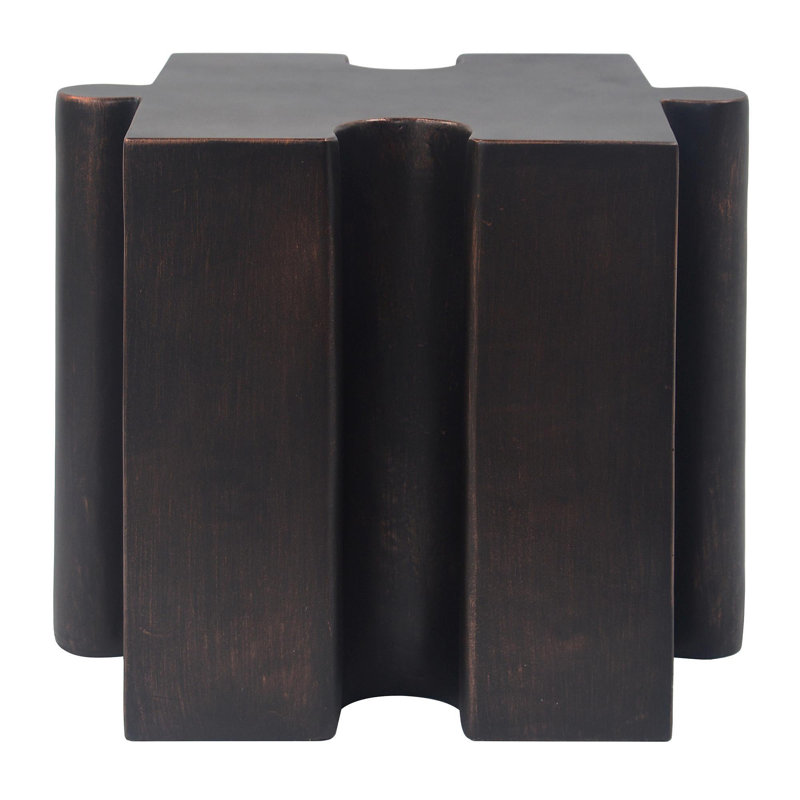 Table d'appoint casse-tête, table à bords concaves modulaires - achetez des pièces simples ou combinées pour des aménagements personnalisés, intérieur et extérieur, couleur cuivre antique