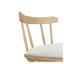 Ensemble de 4 tabourets de comptoir rembourrés en bois avec dossier ouvert Olivia