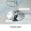 Dixion Swivel Upholstered Adjustable Height Bar Stool with Steel Frame