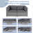 Rister 59'' Wide Wicker with Cushions-1535410300