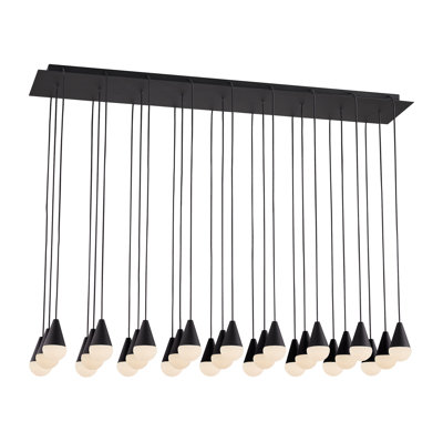 Sean Lavin Cupola 27-light Chandelier in Hand Rubbed Antique Brass with Alabaster shade