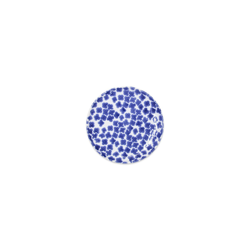 Handcrafted Blue and White Ceramic Appetizer Plates Set