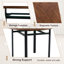 Ensembles de table de salle à manger modernes avec rangement, conception en verre de bois, usage domestique