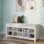 Banc de rangement pour chaussures en bois massif John Louis Home