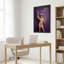 «Night Luminosité Disco Ball Woman», robe dorée sur toile tendue sur toile, ensemble de 1-881898270