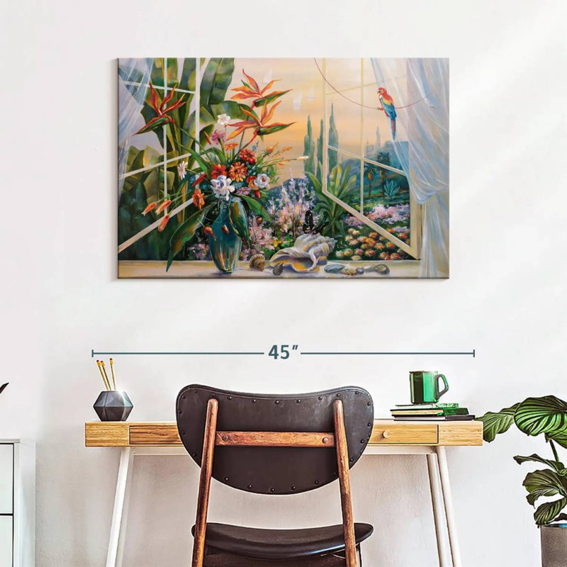 Lilie Window, 26" H x 39" W