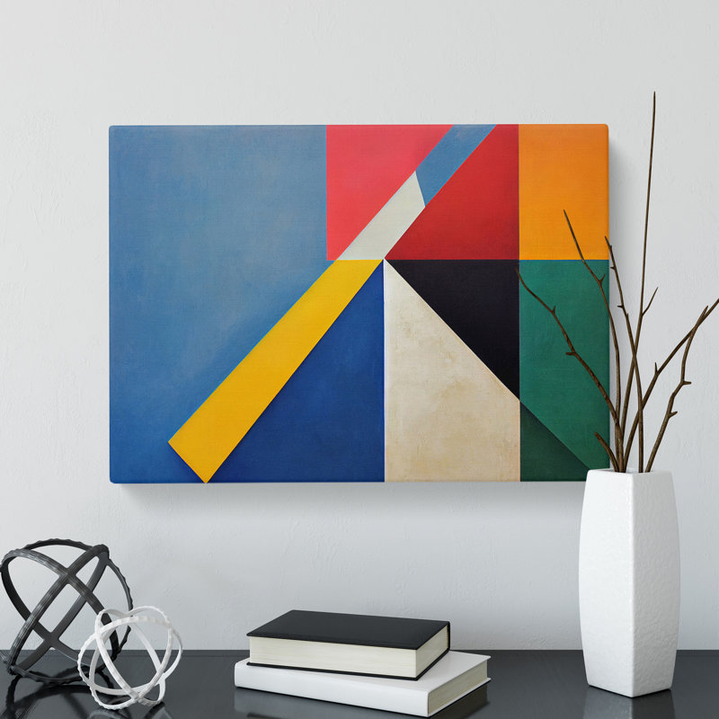 XXX-H1022-WF-8679X Suprematism Art Abstract Vol.3 - Wrapped Canvas Print