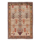 Vintage One-of-a-Kind 3'11" X 5'11" Hand Knotted Area Rug