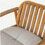 Fauteuil club avec coussin Meja, ensemble de 2