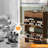 Hidden Shoe Cabinet With 3 Flip Drop-Down Door White & Oak-1894525359
