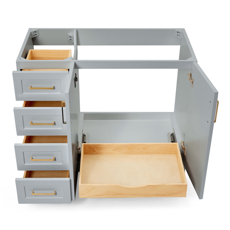 42" Single Bathroom Vanity Base only, Gray