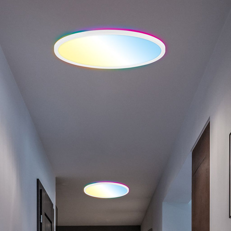Daiyon Plastic LED Flush Mount, 3cm H x 42cm W x 42cm D