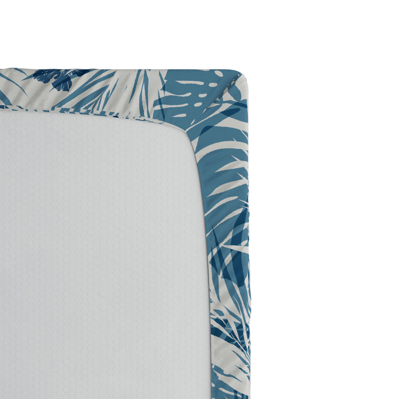 Microfiber Floral Fitted Sheet, Full Fitted Sheet