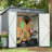 All Weather 6X4 Ft Outdoor Pet Shelter - Black, Insulation Metal Shed Backyard & Lawn Storage, Black