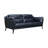Mcelligott 87.37" Genuine Leather Recessed Arm Sofa-374623501