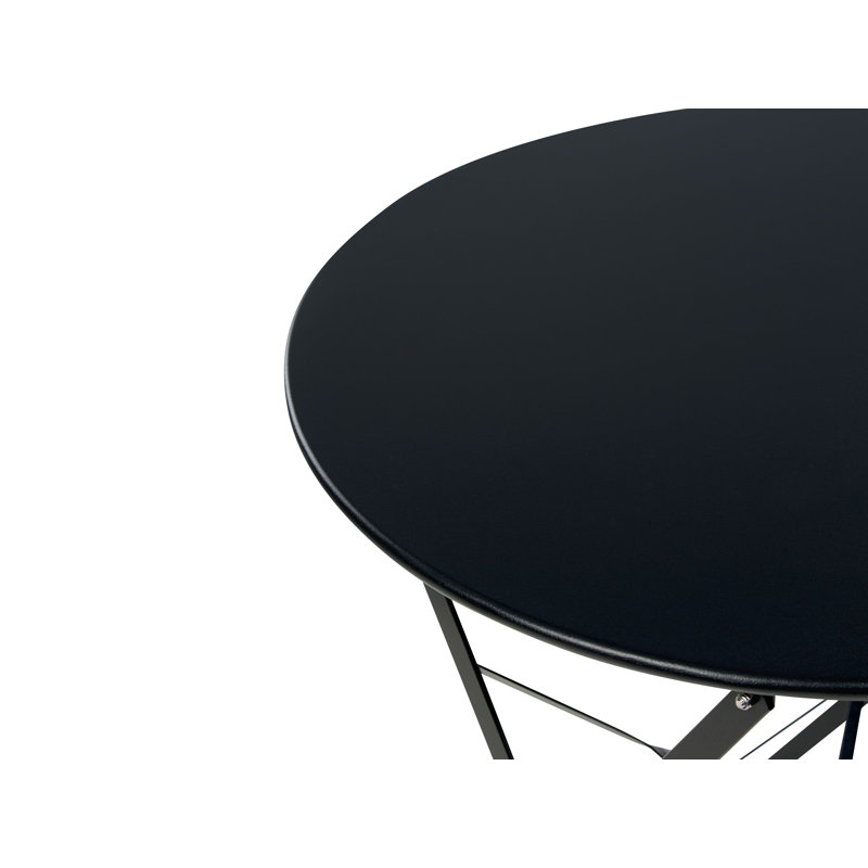 Bistro Set Metal Sea Blue Quetzy, Black