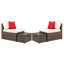 Chaise de patio avec coussins Buchholtz