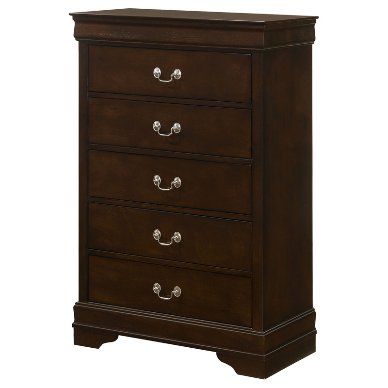 Janson 5-Drawer Bedroom Chest, Cappuccino