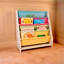 Wooden Canvas Sling Magazine Bookcase