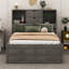 Lit plateforme avec tête de rangement et 8 tiroirs Billington-890180356-890180354