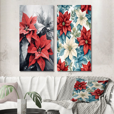 " Poinsettia Passion " 2 - Pieces