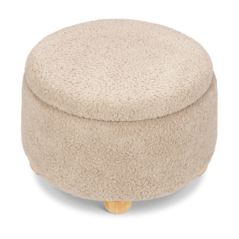 Tuffet Ottoman, Chai Shearling