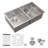 Exceptional Functionality Stainless Steel Elegant Undermount Kitchen Environment