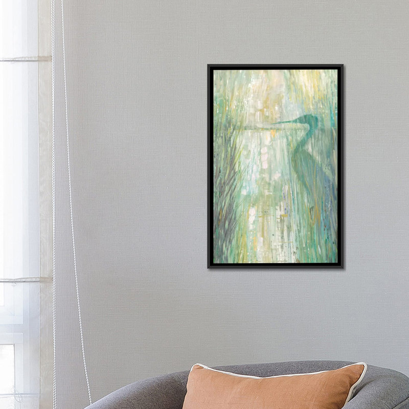 «Morning Egret II» par Ruane Manning, reproduction d'art sur toile tendue, H 26 po x l 18 po x P 1,5 po, Toile tendue