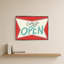 «Retro Open Sign» par Jen Bucheli - Impression sur toile-130801865-130801842
