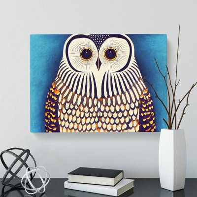 Edgy Owl - Wrapped Canvas