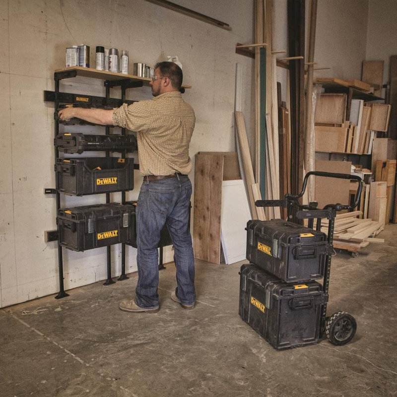 DEWALT Yellow and Black Plastic ToughSystem Workshop Racking System
