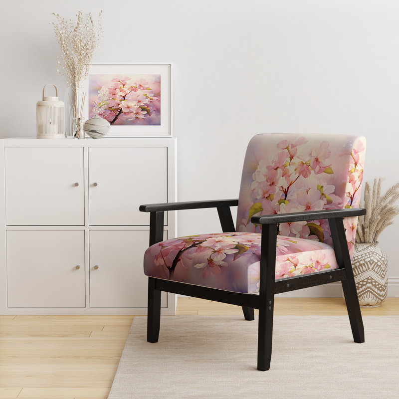 Chaise avec accoudoirs rembourrée Apple Blossom