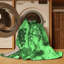 Tapis vert émeraude Mid-Century 1099-584275681