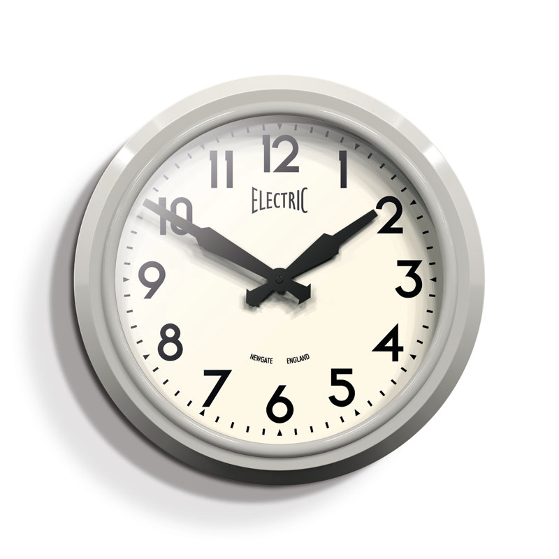 Electric 37cm Wall Clock, Grey