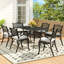 Claudi 6 - Person Patio Dining Set with Rectangular Table , Cushions Included-773950467