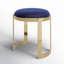 Tabouret de coiffeuse en métal Nouri - table basse avec repose-pieds Orion-891611405-891611376