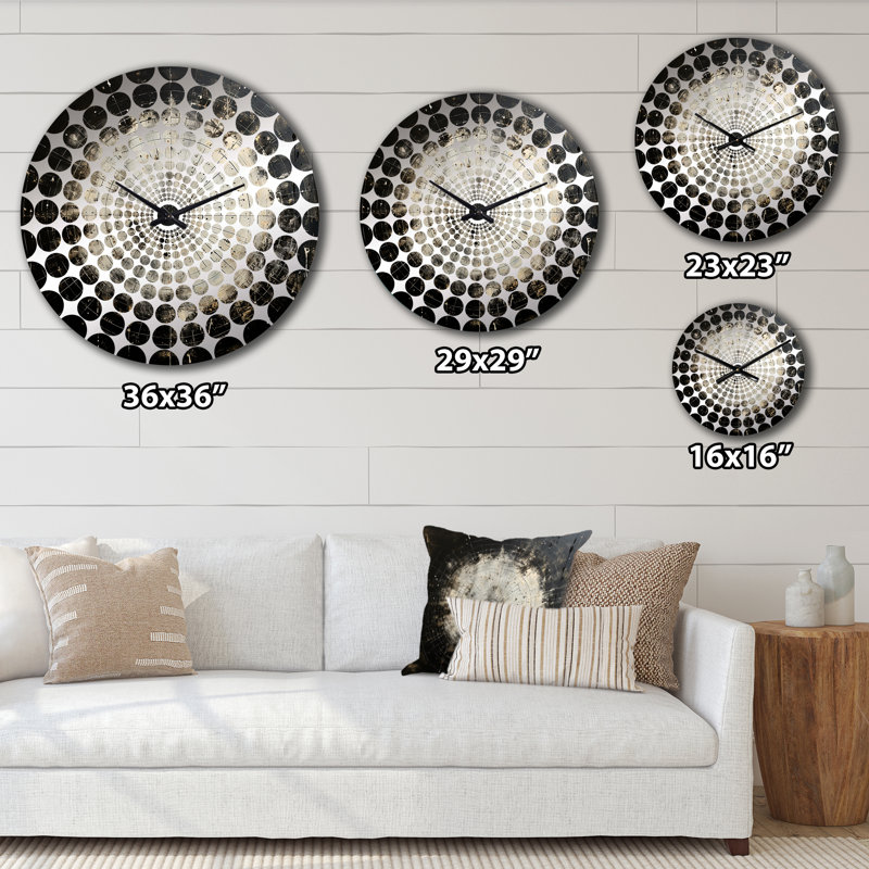 Minimalisme astrologie noir et blanc - horloge murale astrologie, Petit