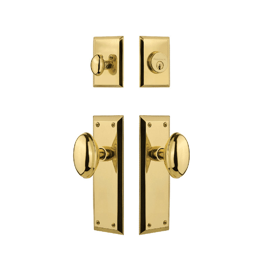 Nostalgic Warehouse New York Entry Set with Homestead Knob