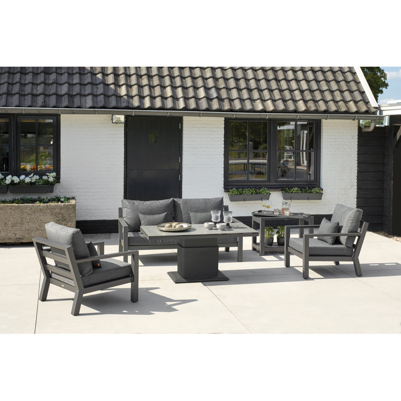 Timber Lounge Set W/ Adjustable Table