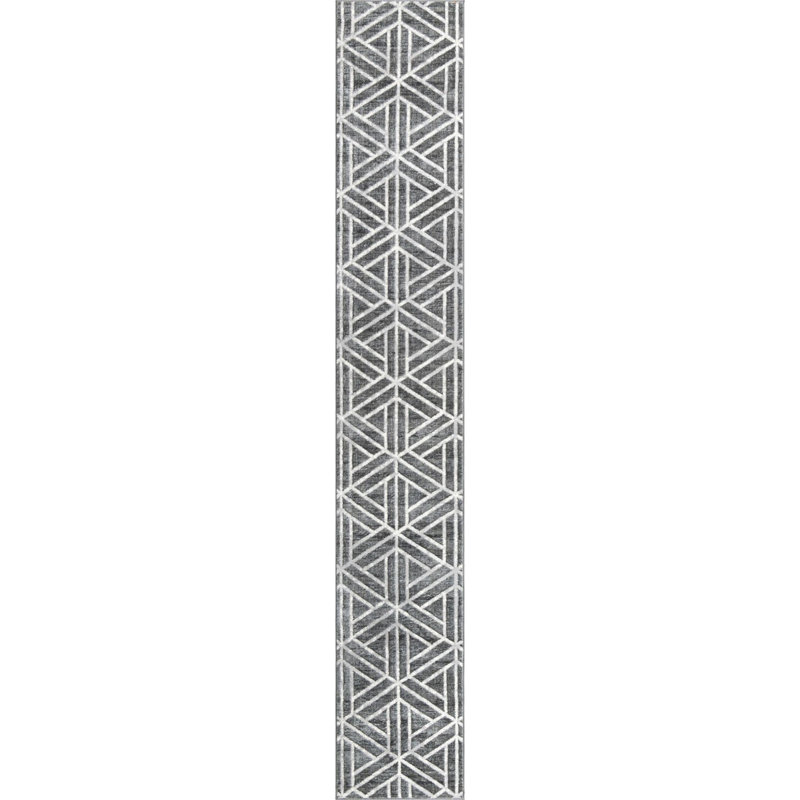 Eshin Geometric Indoor Rug, Runner 2'7" x 16'5"