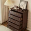Commode d'appoint à tiroirs en bois massif