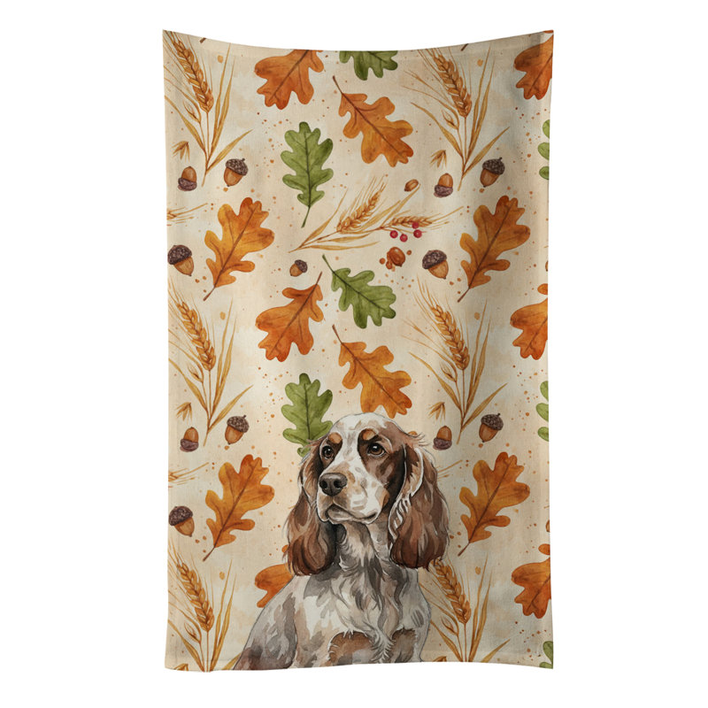 Serviette de cuisine tricolore Sheltie, Liver Roan English Cocker Spaniel
