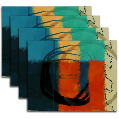 Napperon abstrait en polyester