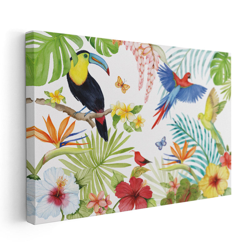 «Treasures of the Tropics III», reproduction d'art sur toile, H 20 po x l 30 po