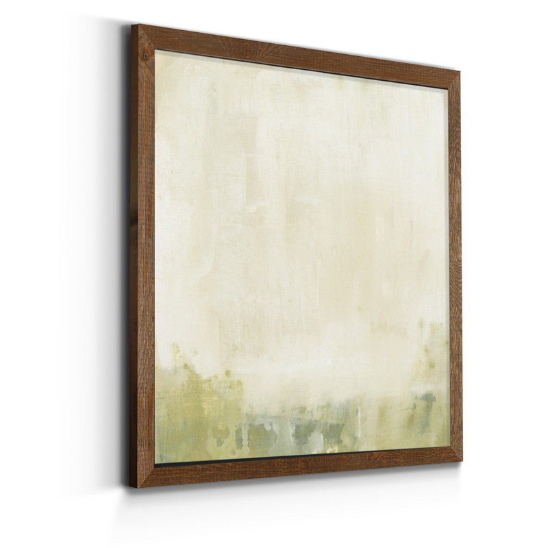 Olive horizon II, reproduction d’art sur toile encadrée, H 35,5 po x l 35,5 po x P 1,5 po, Cadre en érable