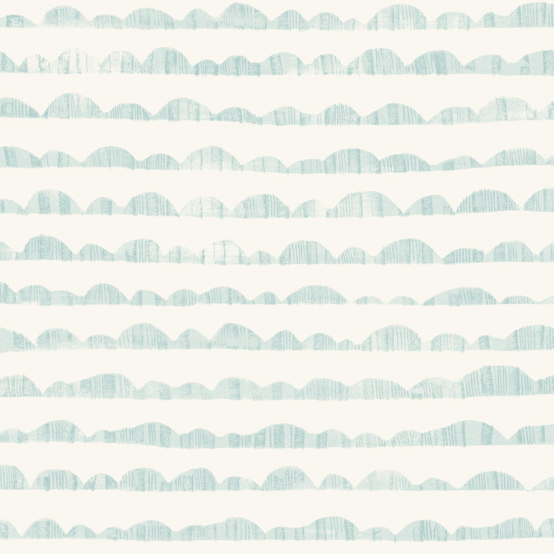 Papier peint Hill & Horizon, Bleu clair
