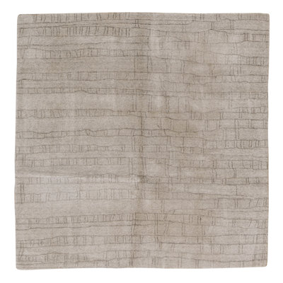Hand Knotted Area Rug in Taupe