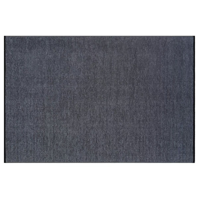 Tapis de couleur noire organique antiallergique anthracite de couleur noire sans motif et non tissé à la machine